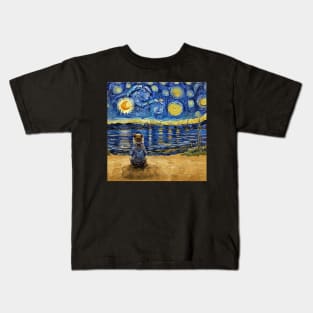 Starry Night Style Kids T-Shirt